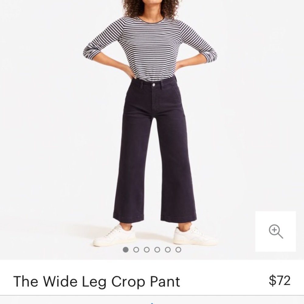 Wide leg crop pant everlane size 4